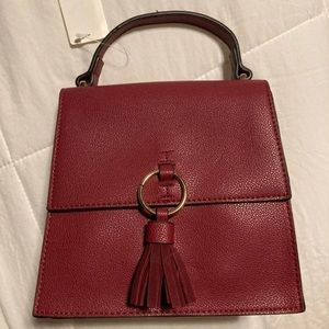 Burgundy crossbody purse
